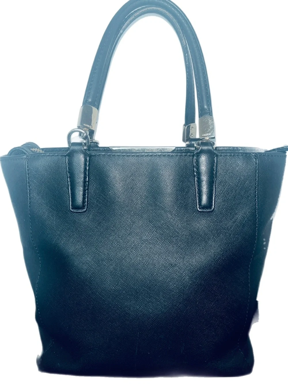 Coach Navy Blue Madison Mini North/South Tote GUC